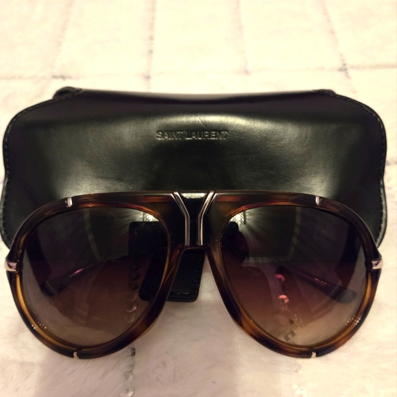 Saint Laurent women brown sunglasses - Picture 1 of 4